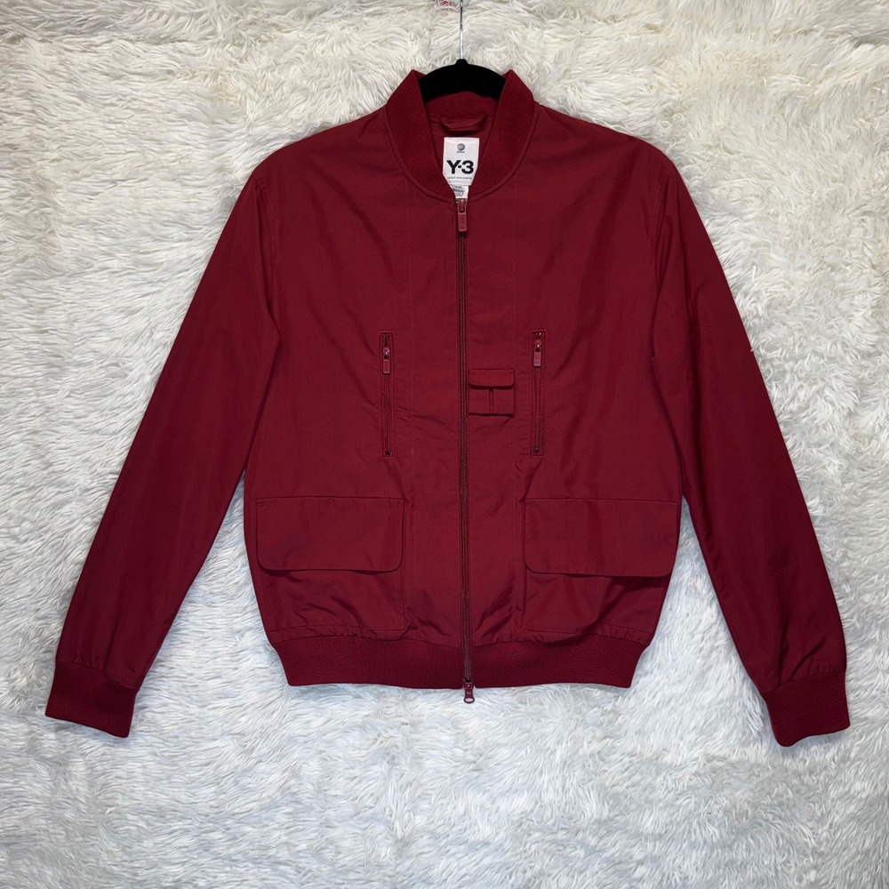 Y-3 Yohji Yamamoto Adidas Pocket Bomber Brick Red Jacket Mens Medium